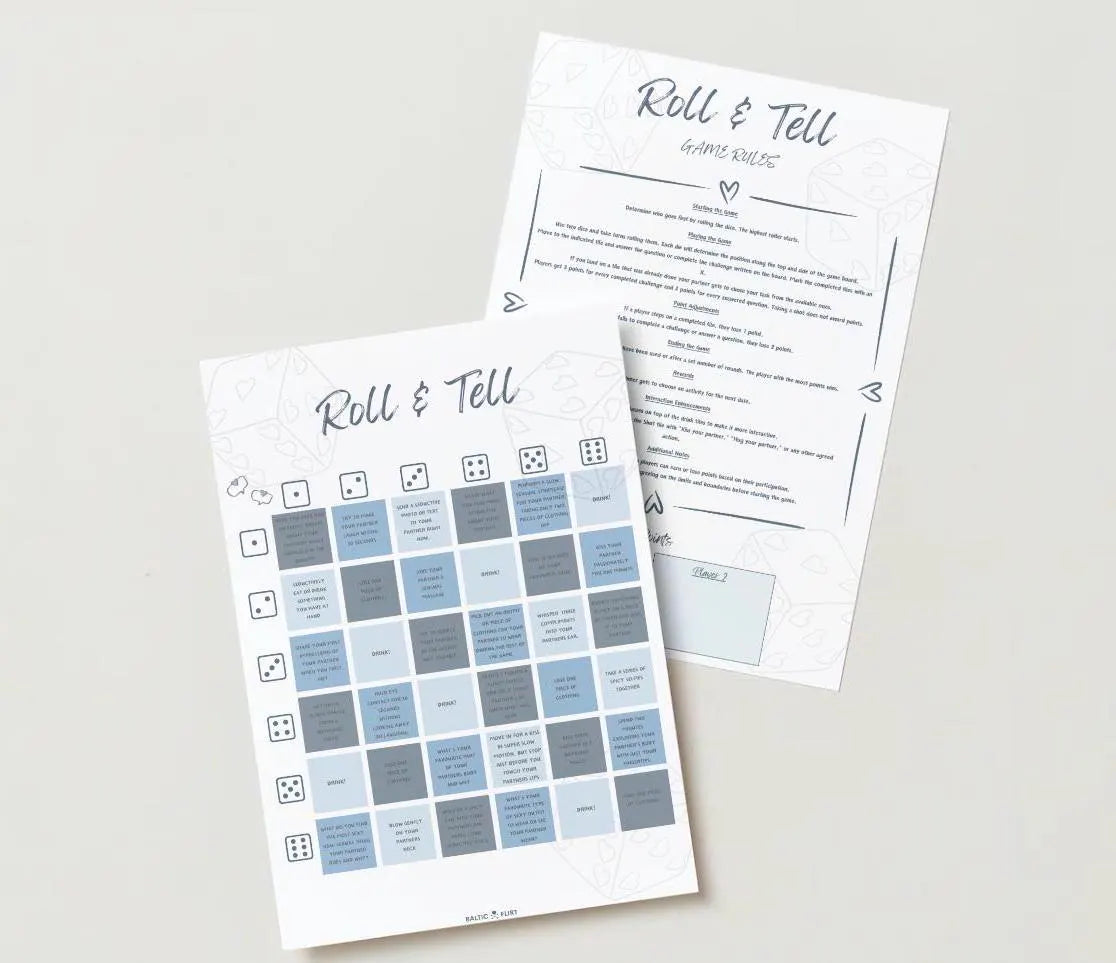 "Role the Dice" Printable Download Couples' Date Night Game